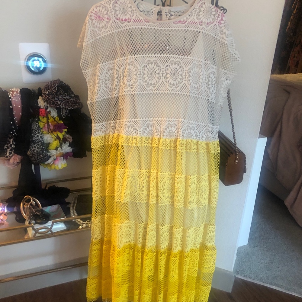 Zara ombré lace dress